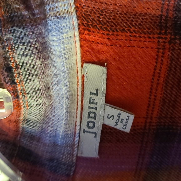 Jodifl long sleeve flannel midi dress - Picture 3 of 3